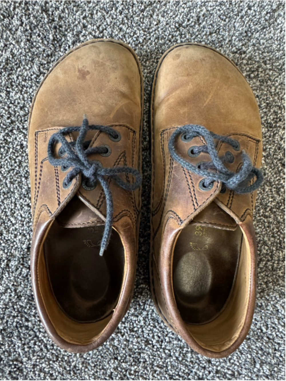 BIRKENSTOCK Memphis Oxford Brown Suede Shoes EU 39 Women 8.5 Mens 6.5 - Picture 9 of 11